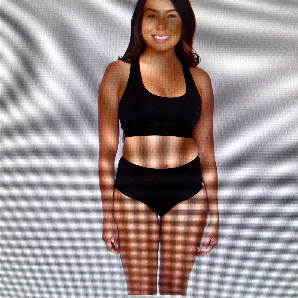 Wanna Women's Black high rise underwear. 4X